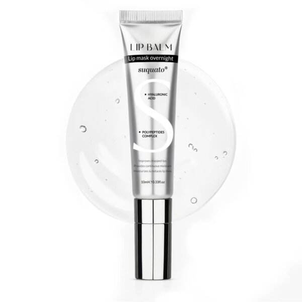 Peptide Lip Treatment Butter Balm: Mini Plumping Gloss Set for Dry Care, With Hyaluronic Acid and Mask Overnight for Glowy Skin, Travel Size Night Hydrating Balm - Image 2