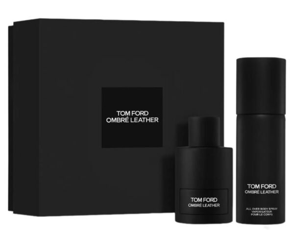 Tom Ford OMBRE LEATHER Set with All Over Body Spray - Set of 2 - Image 2