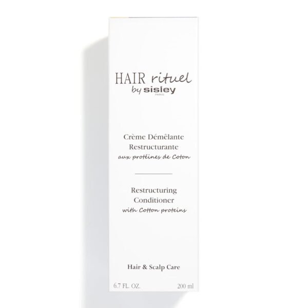 Hair Rituel by Sisley Paris Restructuring Conditioner with Cotton Proteins - 200 mL - Hair Care Detangling Conditioner for Instantly Smoother, Shinier Hair - Lightweight, Creamy Texture - Image 5