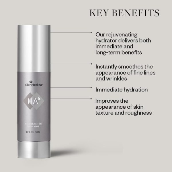 SkinMedica HA5 Rejuvenating Hydrator Hyaluronic Acid Serum for Face with Five Types of Hyaluronic Acid that Smooth Fine Lines and Wrinkles, For All Skin Types, 2 Oz - Image 3