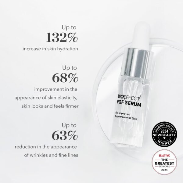 BIOEFFECT EGF Serum Treatment Duo with Hyaluronic Acid, Enhance Skin with Moisturizing, Firming, Wrinkle-Fighting Treatment for Face And Neck, Day And Night, Best Derma Roller Facial Serum - Image 3