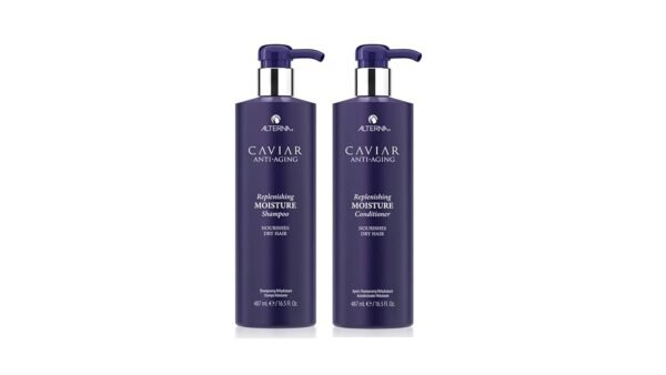 Alterna Haircare CAVIAR Anti-Aging Replenishing Moisture Shampoo and Conditioner Jumbo Set, 16.5oz each | Protects, Restores and Hydrates | Sulfate Free - Image 2
