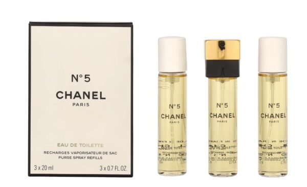 CHANEL - No.5 Eau De Toilette Purse Spray Refills 3x20ml/0.7oz - Image 2