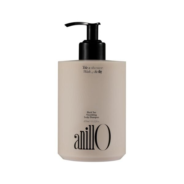 Vegan Nourishing Scalp Shampoo with Black Tea, Hyaluronic & Amino Acids to Strengthen Scalp Barrier, Creamy Woody Scent, Paraben, Sulfate & Silicone Free 450ml / 15.22 fl. Oz - Image 2