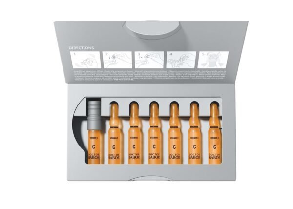 Doctor BABOR Radiance Ampoules Serum, 20% Vitamin C Treatment, with Hyaluronic Acid, High Dose, Face Pigment Spot Minimiser, for Smoother Skin with Glow, Against Wrinkles, 100% Vegan, 7 x 2 ml - Image 4