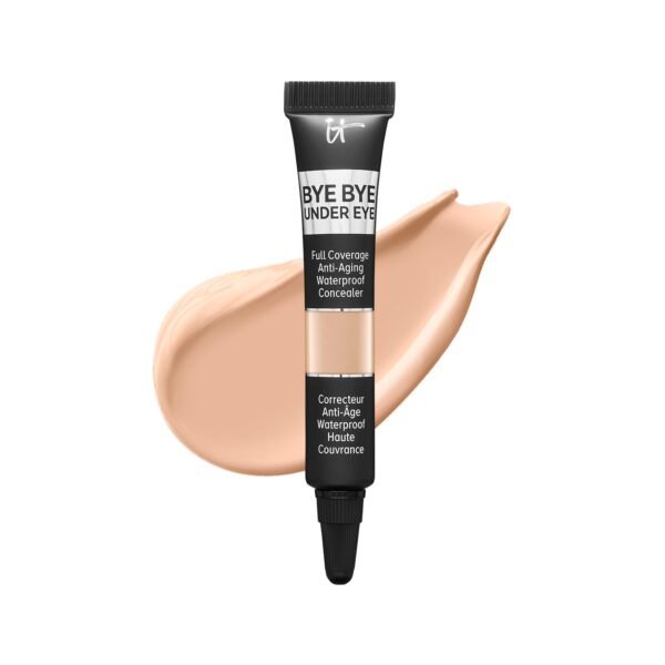 IT Cosmetics Bye Bye Under Eye Concealer Travel - Waterproof Full Coverage Concealer For Dark Circles, Fine Lines, Redness & Discoloration, Formulated with Hyaluronic Acid, Natural Finish – 0.11 fl oz - Image 2