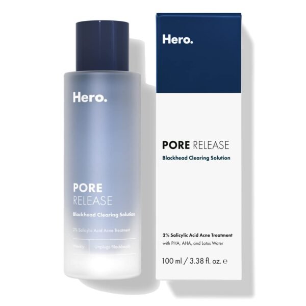 Hero Cosmetics Pore Release Blackhead Clearing Solution - Exfoliating Toner Featuring BHA, PHA, AHA and 2% Salicylic Acid (100 ml) - Image 2
