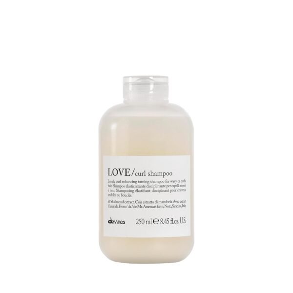 Davines LOVE Curl Shampoo | Wavy & Curly Hair Shampoo | Smooth and Moisturize Curls with Almond Extract | 8.45 fl oz - Image 2