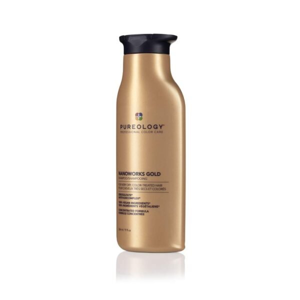 Pureology Nanoworks Gold Shampoo - For Very Dry and Color-Treated Hair, Renews Softness & Shine, Sulfate-Free & Vegan - Image 11