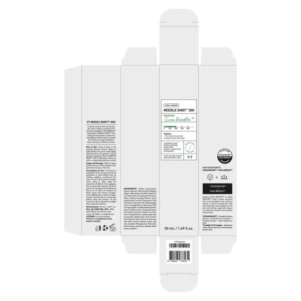 VT COSMETICS CICA Reedle Shot 300, Advanced Night Exosome, Microneedling Serum, Centella Asiatica, Hyaluronic Acid, Propolis, Soft Skin, Regeneration, Glass Skin, Korean Skin Booster 1.69Fl Oz (50ml) - Image 9