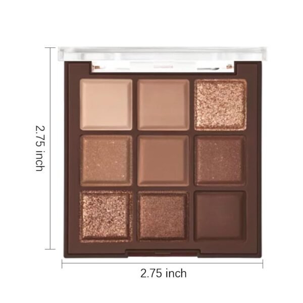 Neutral Nude Brown Smokey Eye Shadow Palette,Rose Gold Bronze Naked Cream Eyeshadow Palette Makeup,Highly Pigmented Natural Eyeshadow for Eyes Long Lasting Naturing-Looking - Image 8