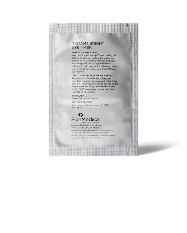 SkinMedica Instant Bright Eye Masks - Under Eye Patches for Puffy Eyes and Dark Circles to Look Youthful and Rested, 6 Ct - Image 4