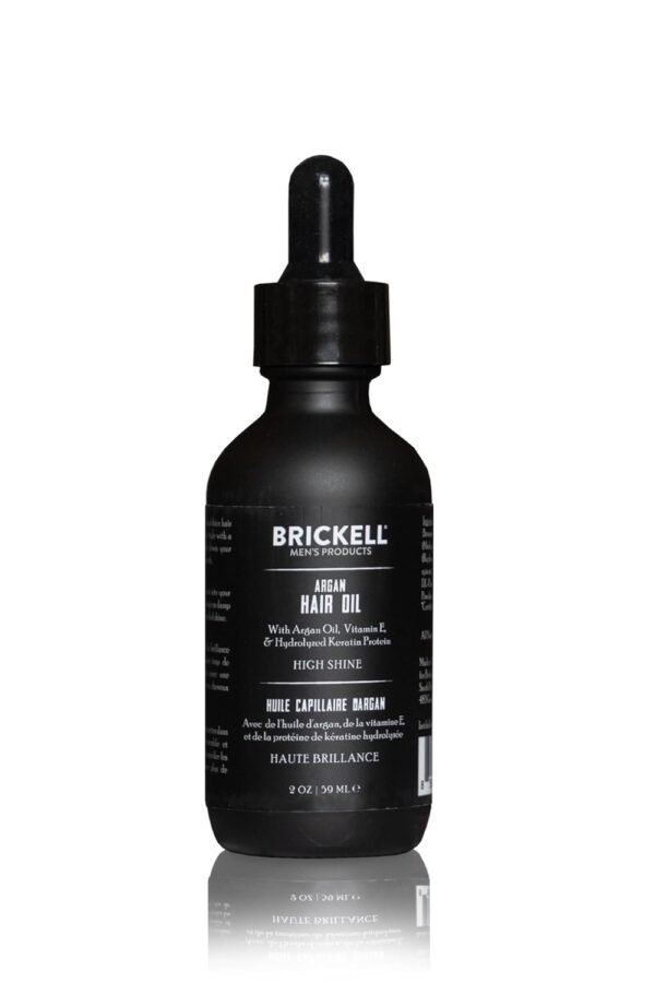 Brickell Men's Argan Oil for Hair, Natural and Organic Hair Oil For Men, Lightweight Hair Treatment, 2 Ounce, Scented - Image 2