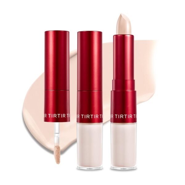 TIRTIR Glide&Hide Blurring Concealer - Creamy texture, Conceals dark circles and wrinkles, Dual formula (liquid tip & balm stick), Long-lasting wear, Korean Makeup, #0.5N, 0.28 Oz - Image 2
