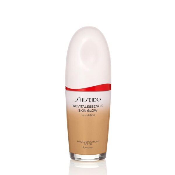 Shiseido RevitalEssence Skin Glow Foundation SPF 30, 350 Maple - Buildable, Medium Coverage - 24-HR Hydration & 12-HR Wear - Transfer, Crease & Fade Resistant - Non-Comedogenic - All Skin Types - Image 2