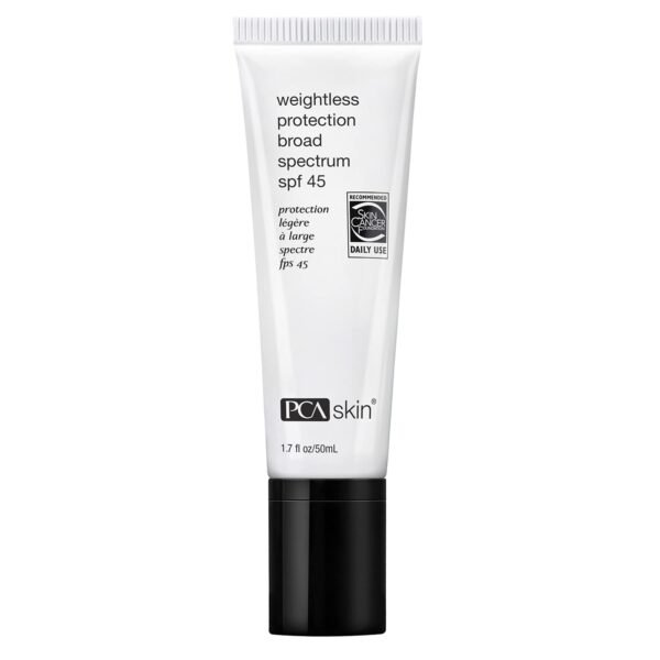 PCA SKIN Weightless Protection Broad Spectrum SPF 45 - Oil-Free Hydrating Face Sunscreen with 8.4% Zinc Oxide for Acne-Prone/All Skin Types (1.7 fl oz) - Image 2
