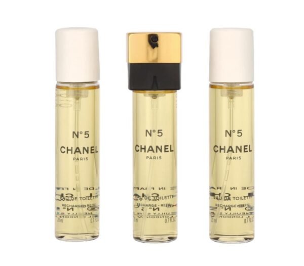 CHANEL - No.5 Eau De Toilette Purse Spray Refills 3x20ml/0.7oz - Image 3
