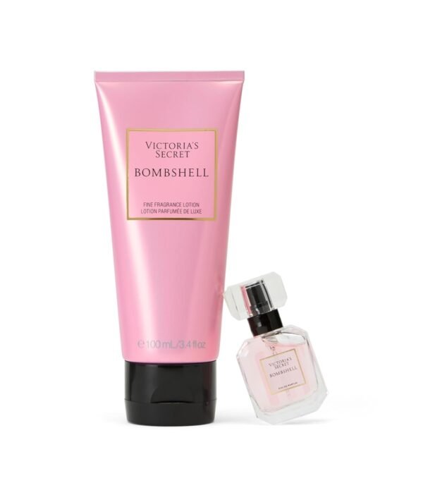 Victoria's Secret Bombshell Mini Fragrance Duo Gift Set, Eau de Parfum & Travel Lotion - Image 4