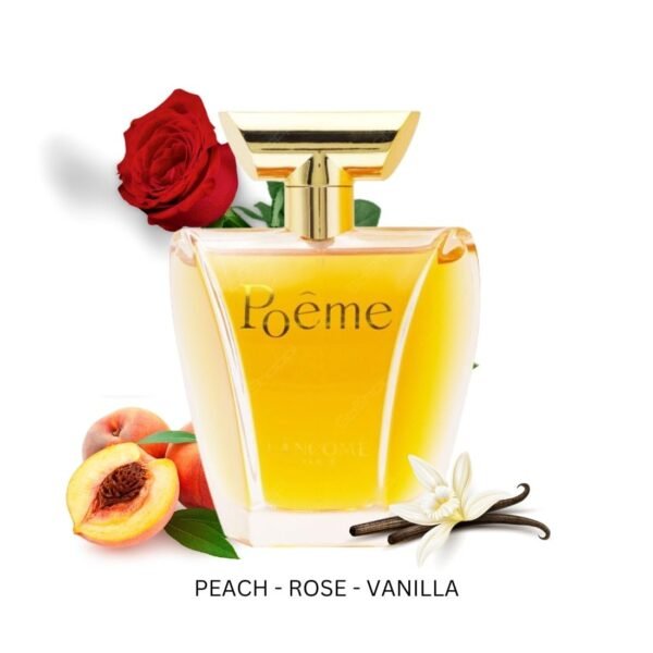 Perfume For Women Poeme Eau De Parfum 3.4 Ounce 3 Pieces Set Bundle With - 5ml Refillable Perfum Atomiser- Hanging Car Smells-Woman Gift Set - Image 3
