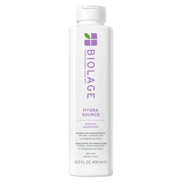 Biolage Hydra Source Shampoo - Softens & Adds Shine, For Dry Hair, Infused with Micro-Filtered Aloe Vera & Fermented Hyaluronic Acid, Vegan & Paraben-Free, Packaging May Vary - Image 2