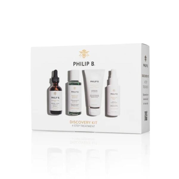Philip B. 4 Step Discovery Kit - Includes Peppermint Avocado Shampoo, Rejuvenating Oil, Detangling Toning Mist & Lightweight Deep Conditioner, 2 fl oz Each - Image 3