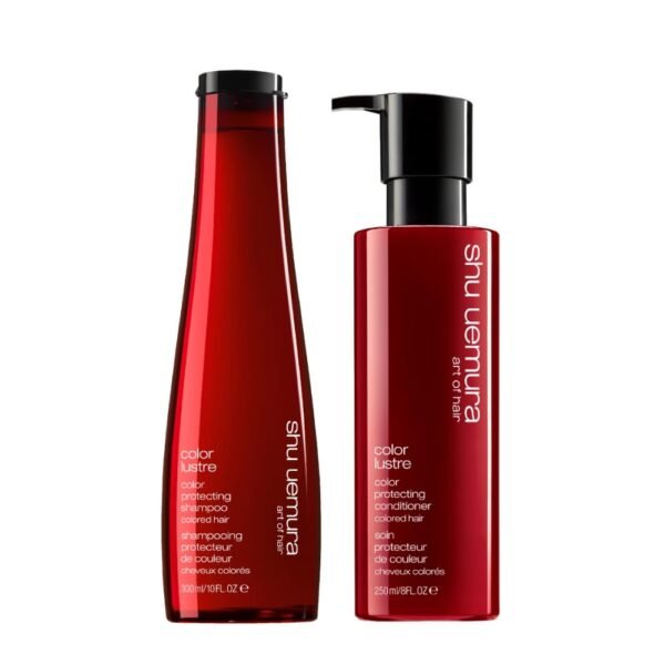 Shu Uemura Color Lustre Shampoo & Conditioner Set For Color Treated Hair - Protects Hair Color For Up to 6 Weeks, Smooths and Adds Shine, Sulfate-Free - Image 2