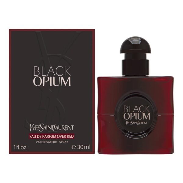 Black Opium by Yves Saint Laurent for Women 1.0 oz Eau de Parfum Over Red Spray - Image 2