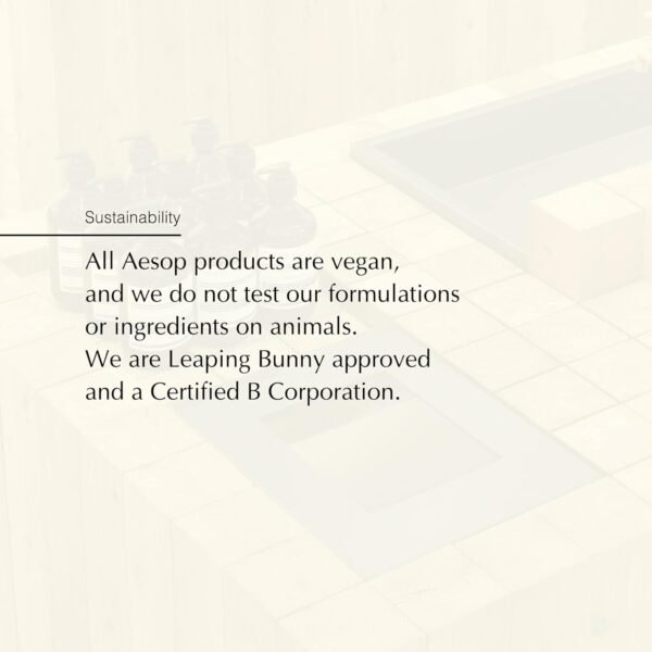 Aesop A Rose by Any Other Name Body Cleanser | 3.4 fl oz | Paraben, Cruelty-free & Vegan - Image 6