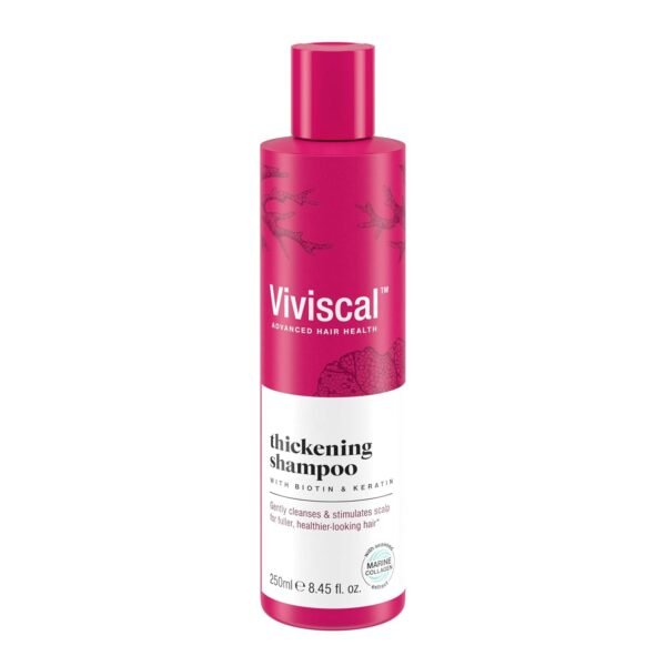 Viviscal Thickening Shampoo, Formulated With Biotin And Keratin, Fortified With Marine Collagen And Seaweed Extract, Strengthens And Reduces Breakage, Healthier Looking Hair 250ml (8.45 fl. oz.) - Image 2