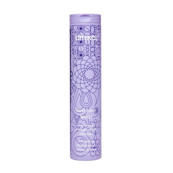 amika bust your brass cool blonde strength repair shampoo - Image 2