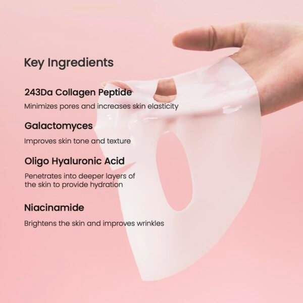 BIODANCE Bio-Collagen Real Deep Mask, Hydrating Overnight Hydrogel Mask, Pore Minimizing, Elasticity Improvement, 34g x4ea - Image 7