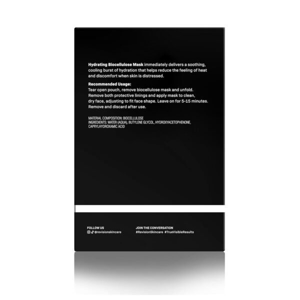 Revision Skincare Hydrating Biocellulose Mask, Soothing Treatment for Sensitive, Dry, and Irritated Skin, Reduces Discomfort and Enhances Skin Barrier Recovery, 1 Sheet - Image 4