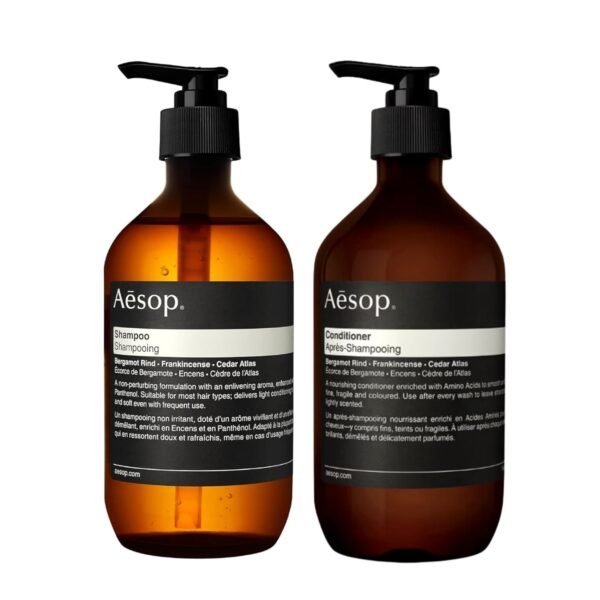 Aesop Shampoo & Conditioner Set | Hydrates, Softens, & Adds Shine | All Hair Types | 16.9 oz / 500mL - Image 2