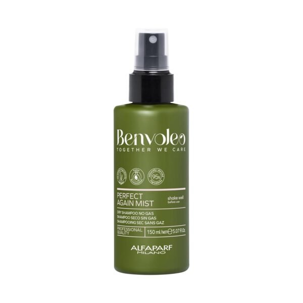 Alfaparf Milano Benvoleo Perfect Again Dry Shampoo Mist - Clean, Vegan, Sustainable Hair Care - Gas/Aerosol Free - Eliminated Residue and Odor - Two-Phase Dry Shampoo - 5.07 Fl. Oz. - Image 2