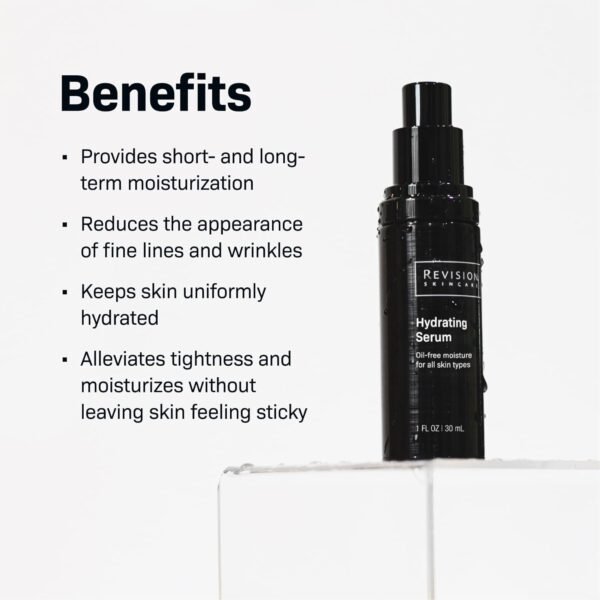 Revision Skincare Hydrating Serum, Moisturizing Anti Aging Serum, Oil Free Formula with Two Forms of Hyaluronic Acid - Image 4