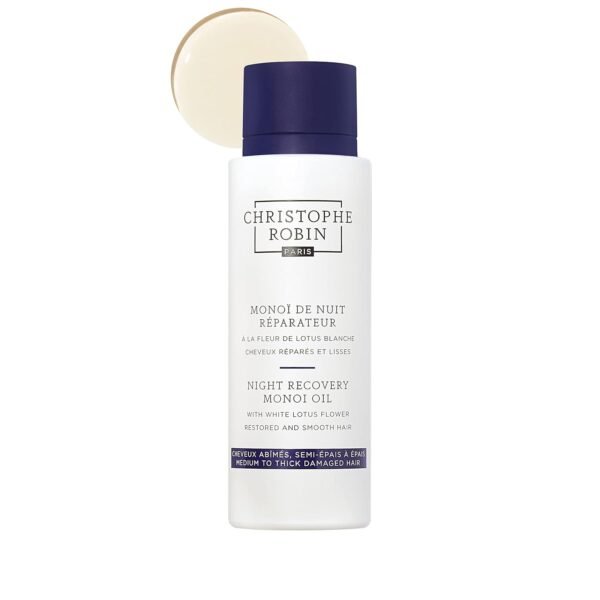 Christophe Robin Night Recovery Monoi Oil With White Lotus Flower - Intense Overnight Treatment 92g - Image 3