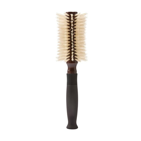 Christophe Robin Pre-Curved Blowdry Hairbrush - 100% Natural Boar-bristle Round Rrush - All Hair Types - 12 Rows - Image 2