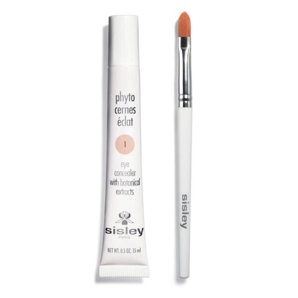 Sisley Paris Phyto-Cernes Eclat, No. 1-15 mL - Eye Concealer - Tinted Anti-Dark Circles Product - Instantly Masks Dark Circles & Targets Puffiness - Natural, Long-Wear Finish - Includes Brush - Image 2
