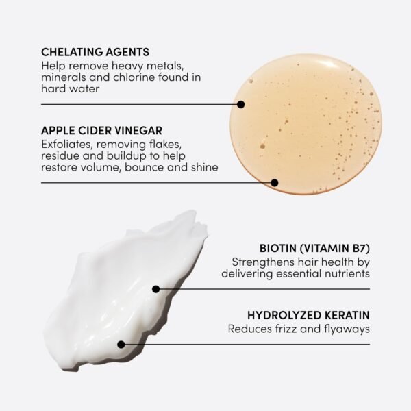 OUAI Detox Shampoo & Fine Hair Conditioner Bundle - Clarifying Shampoo for Build Up, Dirt, Oil, Product and Hard Water & Volumizing Conditioner for Fine Hair (2 Count) - Image 4
