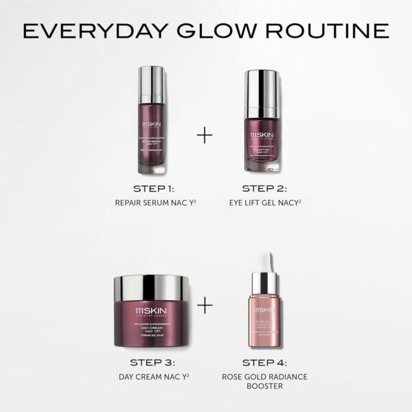 111SKIN Rose Gold Radiance Booster Serum for Face, Hydrating Face Glow Serum with Hyaluronic Acid, Niacinamide & Damascus Rose for Radiant & Even Skin Tone, Suitable for All Skin Types, 0.68 fl oz - Image 8