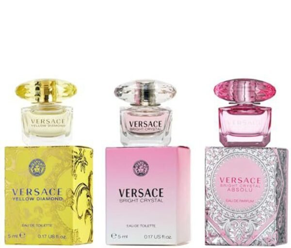 Versace Perfume Gift Set for Women – Mini Variety Gift Set Trio Collection – Absolu, Bright Crystal, Yellow Diamond - Image 7