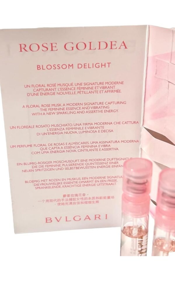BVLGARI Sample Perfume Rose Goldea Blossom Delight EDP Spray Sample Vials1.5 ml / 0.05 Fl Oz Women Perfume Set of 3 - Image 5