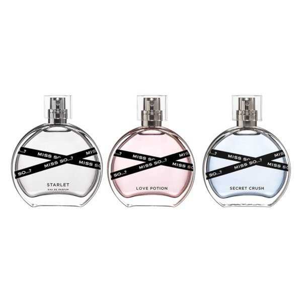 So…? Miss Set - Perfumes for Women with Floral, Fruity and Vanilla Perfume Notes - 800 Sprays - Gifts for Women - 3 pcs Gift Set - Image 3
