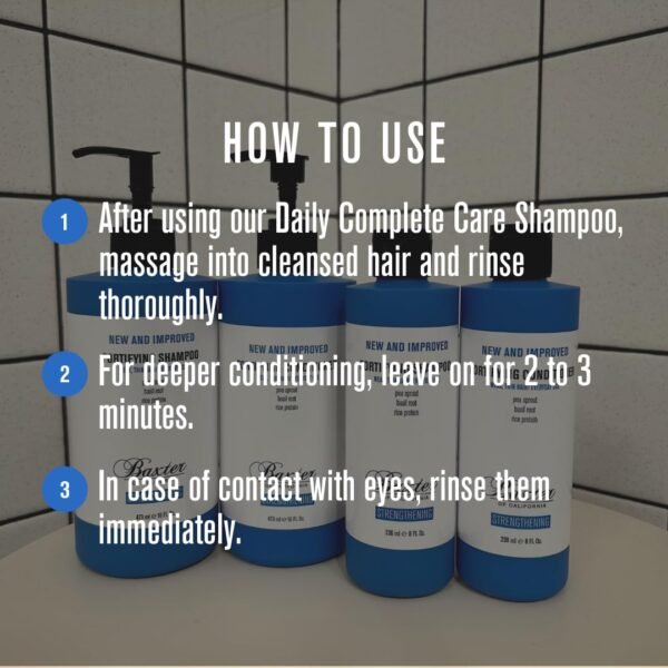 Baxter of California Daily Fortifying Shampoo for Men | All Hair Types| Cleanses and Strengthens | Fresh Mint Scent | Father's Day Gift Guide - Image 7