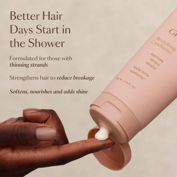 VEGAMOUR GRO Revitalizing Conditioner | Smooths, Strengthens and Adds Shine to Thinning Hair | Clean, Vegan, Cruelty-Free, Clinically Proven and Color Safe - Image 6