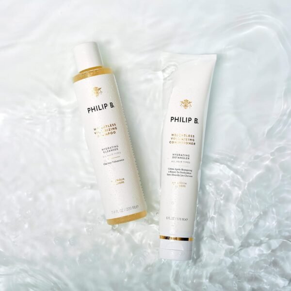 PHILIP B Weightless Volumizing Conditioner, 6 fl. oz. (178 ml) - Ultra-light Hair Detangler, Adds Extra Body and Shine - Image 5