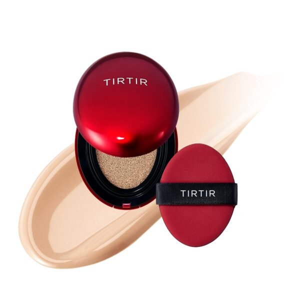 [*Mini Size*] TIRTIR Mask Fit Red Cushion Foundation | Full coverage, Weightless, Skin fit, Satin Glow Finish, Korean Makeup, beauty, Tattoo cover up, Buildable (#21N Ivory, 0.15 Fl Oz) - Image 2