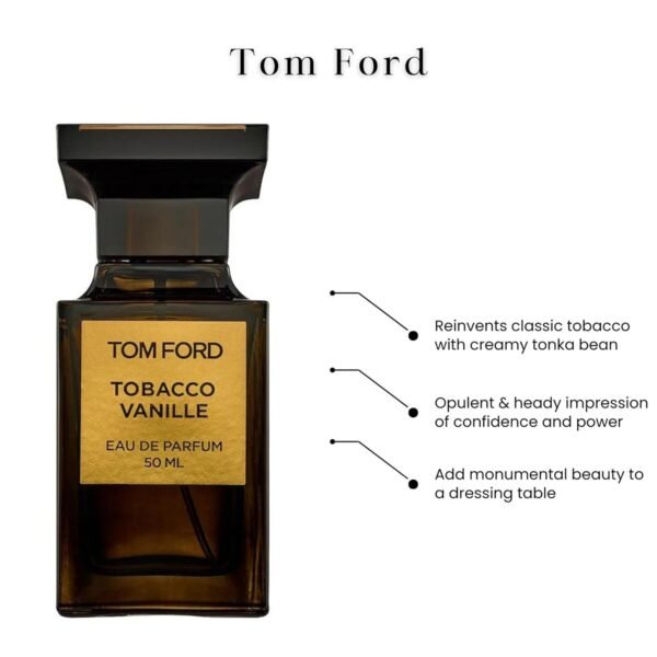 Tom Ford Tobacco Vanille Unisex EDP 50 ml, 1.7 Fl Oz - Image 4