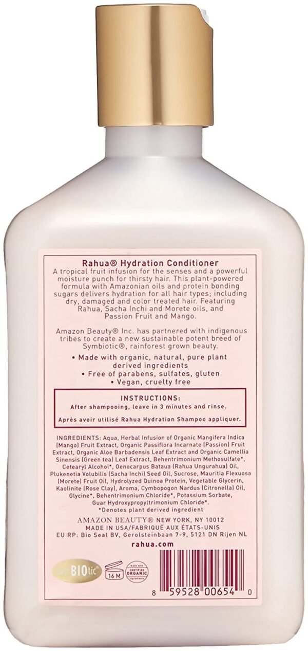 Rahua Hydration Hydrating Hair Conditioner, 9.3 Fl Oz, Moisturizing Organic Conditioner with Natural, Plant Based Derived Ingredients, Mango & Passion Fruit, Hair Care for Dry Hair, Frizz & Scalp Care - Image 7