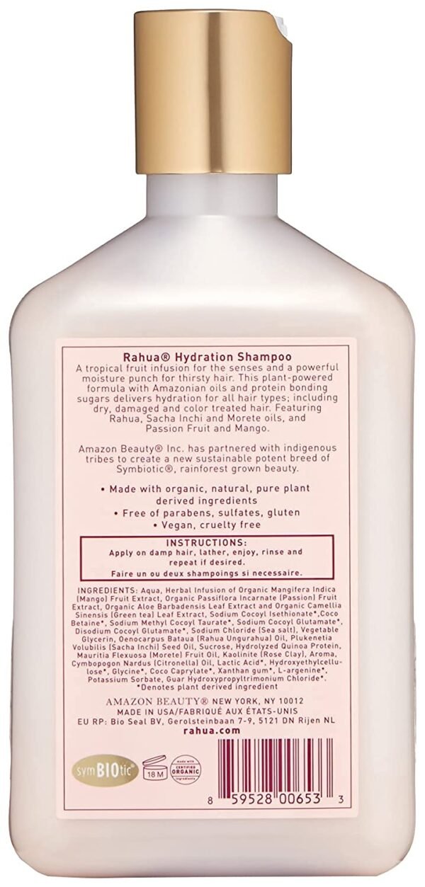 Rahua Hydration Shampoo, 9.3 Fl Oz, Organic Hydrating Moisturizing Sulfate Free Shampoo for Dry Hair, Natural, Plant Based Derived Ingredients, Mango & Passion Fruit, Hair Care for Frizz & Scalp Care - Image 6
